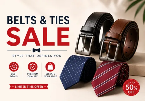 Belts & Ties Sale 