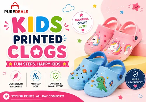 Kids Printed Clogs