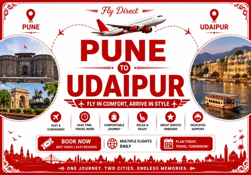 Pune to Udaipur