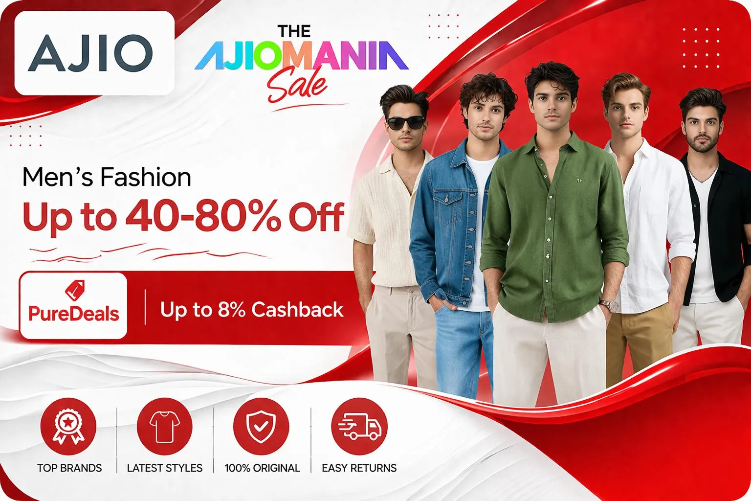 Upto 85% off on Men's Fashion