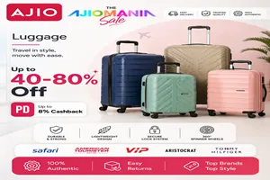 Min 50% Off on Luggage & Bags
