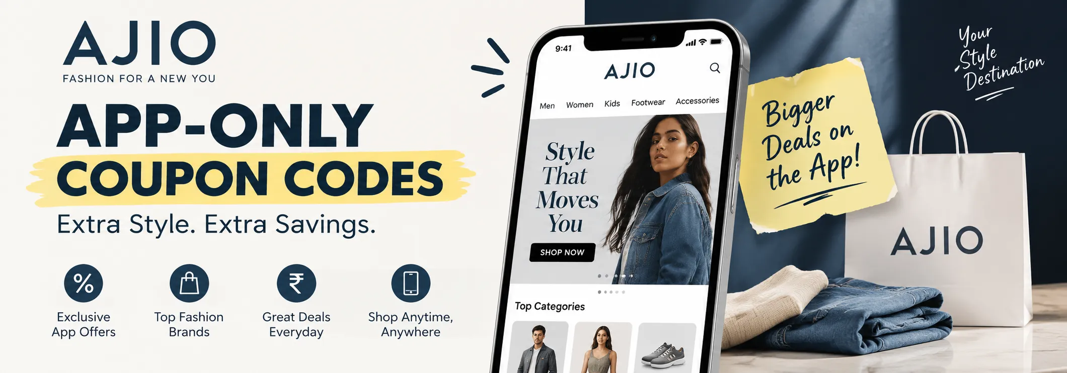 AJIO App-Only Coupon Codes India 2026: Exclusive Discounts You Won’t Find on Desktop