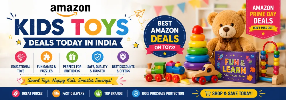 Amazon Kids Toys Deals Today in India: Best Discounts on Educational Toys, Games and Birthday Gift Ideas