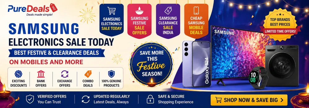 Samsung Electronics Sale Today: Best Festive & Clearance Deals on Mobiles and More