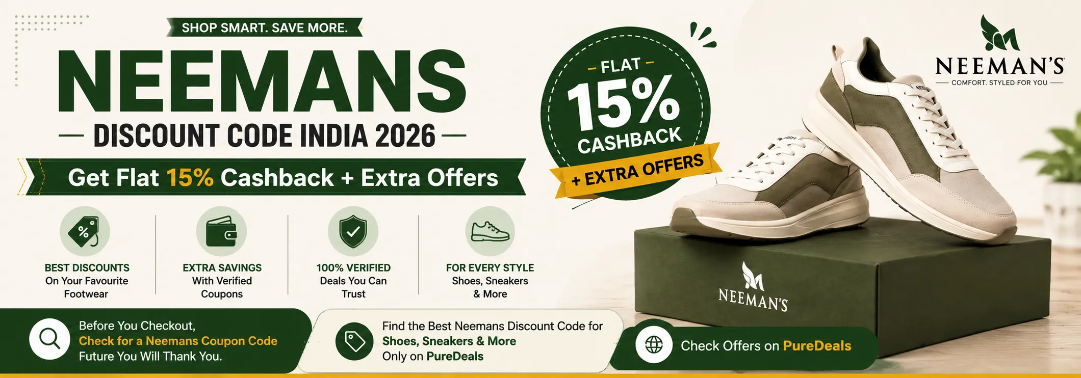 Neemans Discount Code India 2026 — Get Flat 15% Cashback + Extra Offers
