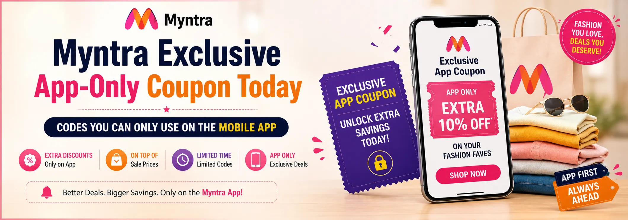 Myntra Exclusive App-Only Coupon Today: Codes You Can Only Use on the Mobile App