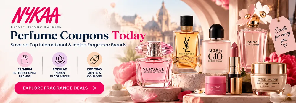 Nykaa Perfume Coupons Today: Save on Top International and Indian Fragrance Brands