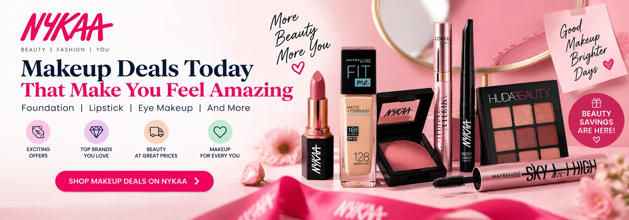 Nykaa Makeup Deals Today in India: Best Discounts on Foundation, Lipstick and Eye Makeup