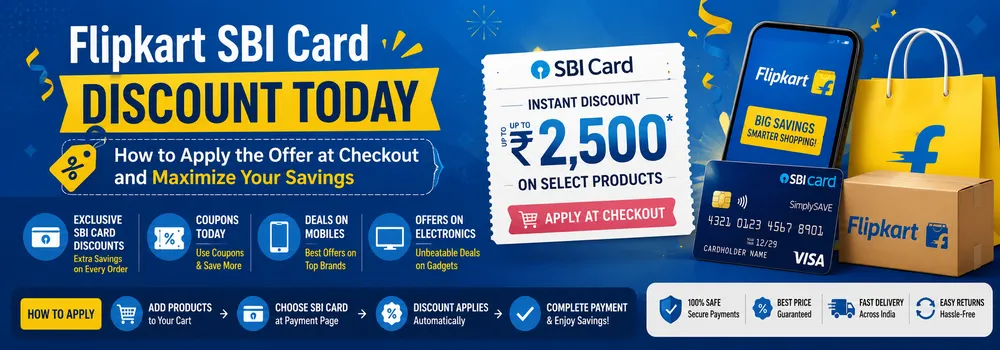 Flipkart SBI Card Discount Today: How to Apply the Offer at Checkout and Maximize Your Savings