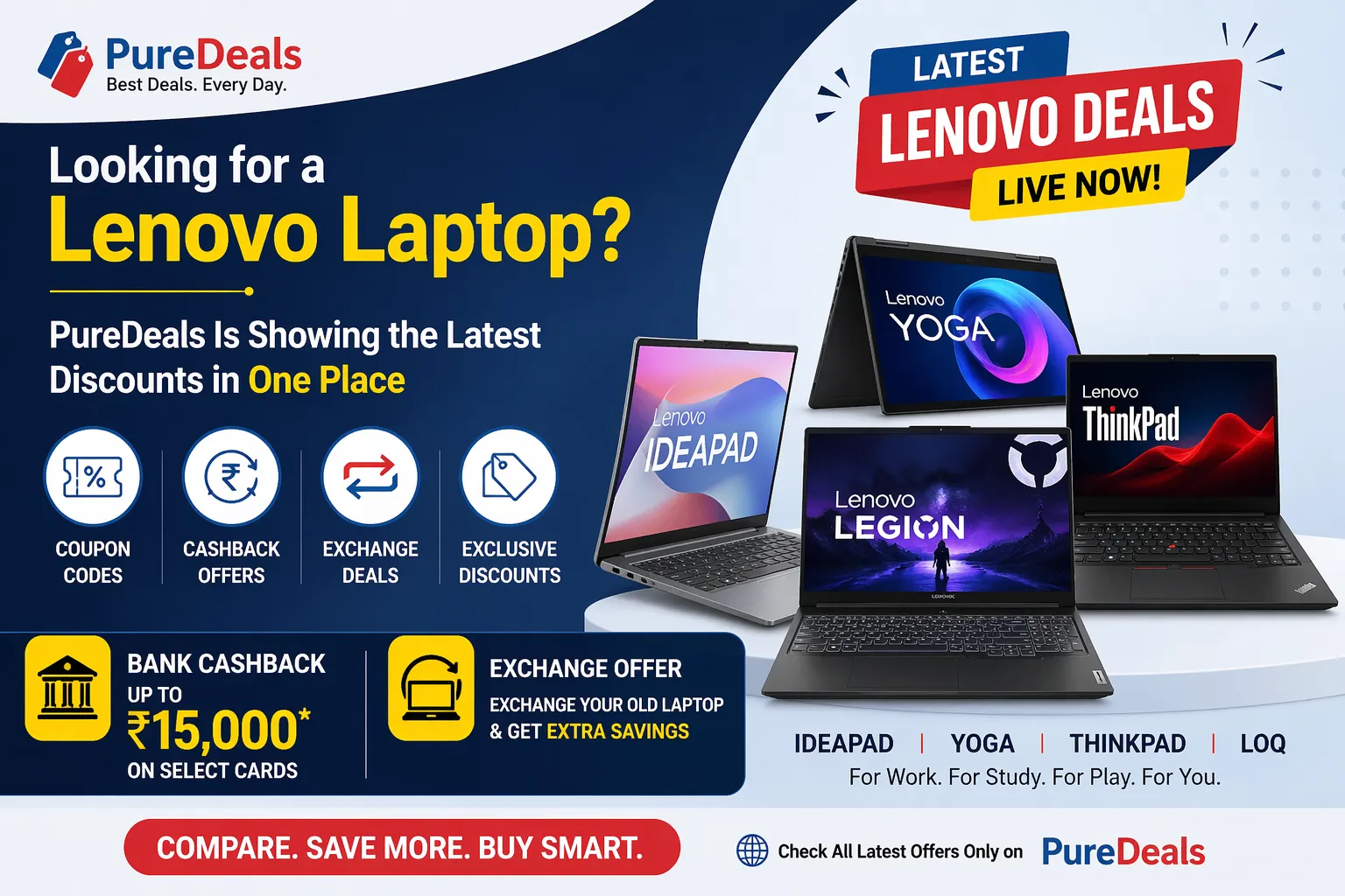 PureDeals Is Making It Easier to Find the Best Lenovo Laptop Deals Right Now