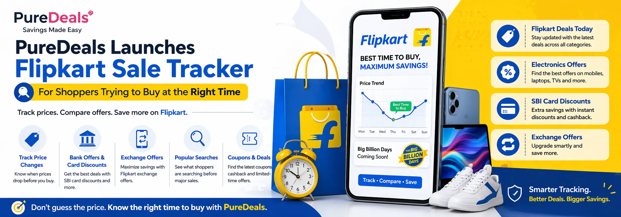 PureDeals Launches Flipkart Sale Tracker for People Who Prefer Waiting for the Right Deal